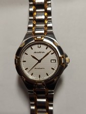 orologio bulova accuquartz uomo Swiss Made bicolore bellissimo tutto acciaio S.ZAFFIRO...