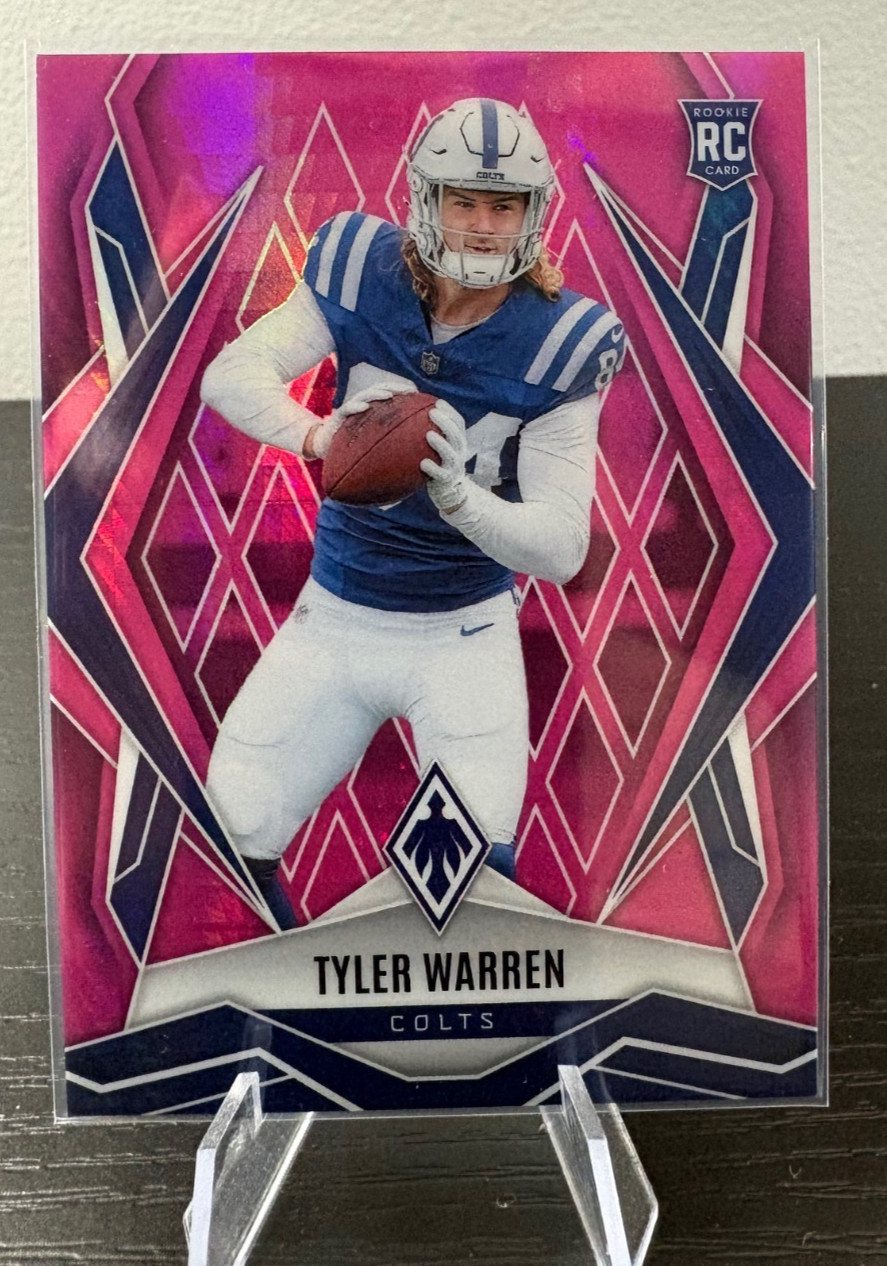2025 Panini Phoenix - Rookie Tyler Warren #185 Pink Hyper /299 (RC)