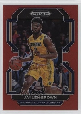2022-23 Panini Prizm Draft Picks Red Prizm 188/299 Jaylen Brown #22 gp1
