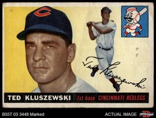1955 Topps #120 Ted Kluszewski Reds 1 - POOR