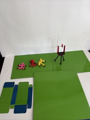 Lot of 3 Zing Stikbot Stop Motion Animation Action Figure + Tripod + Green Board