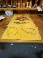 Vintage Meows Seed Corn Granville Ill Apron Corn Belt Cloth Logo