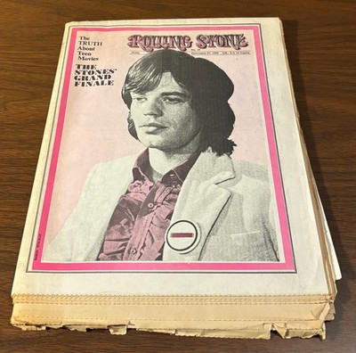 Mick Jagger (Rolling Stones) Rolling Stone Magazine #49 December 1969-Rare 1960s