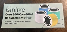 2 Pack Core 300 Replacement Filter for LEVOIT Core 300 Core300-P Core 300S 300RF