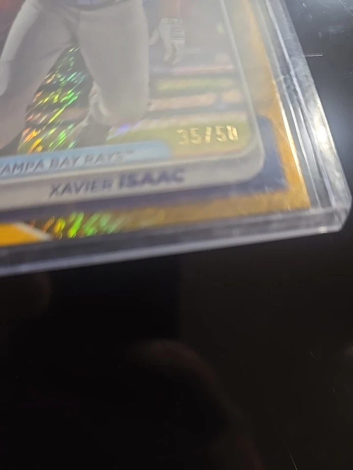 2024 Bowman Chrome Prospects Xavier Isaac #BCP-133 Gold Shimmer Refractor /50 SP - Image 2 of 3