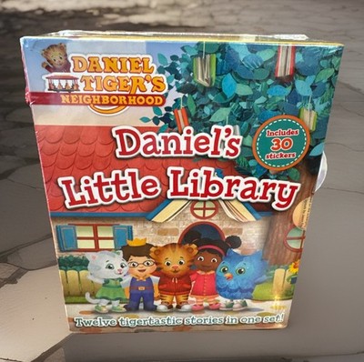 Daniel's Little Library 12-Book Boxed Set w/ 30 stickers Daniel Tiger NEW SEALED
