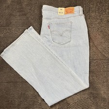 Levi  s Women  s Classic Bootcut Jeans Light Wash Stretch Size 22W