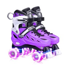 METROLLER Roller Skates for Large-Youth  Adult 4-7 Men/5-8 Women , Purple
