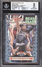 1992 Topps Stadium Club Beam Team Members Only Shaquille O'Neal #21 BGS 8