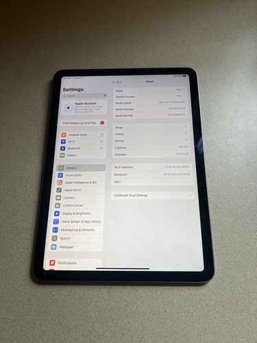 iPad Air 11-Inch (M2) 128GB WiFi - Starlight