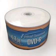 50 Optical Quantum 16x 4.7GB DVD-R White Inkjet Printable Disc OQDMR16WIPH-50SP