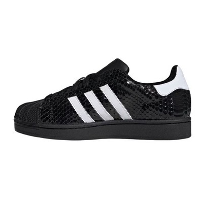 adidas Superstar II Patent Snakeskin Black White KH9019 Women New | eBay