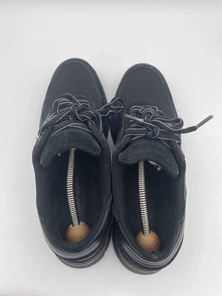 Hush Puppies Sneakers Men's Sz 8 Black Lace Up Low Top Running Athletic Shoes - Image 4 of 4