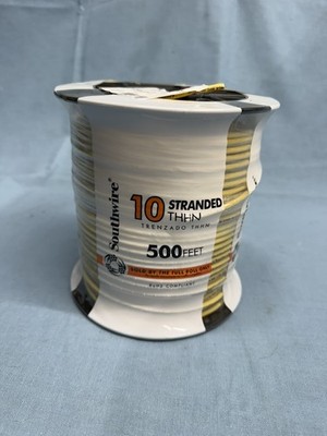Southwire 500-ft 10-AWG Yellow Stranded Copper Thhn Wire Roll 22978157