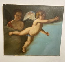 Quadro Olio Su Tela ‘800 Putto