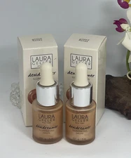 2x Laura Geller Dew Dreamer Illuminating Drops for Face -Gilded Honey-New in Box