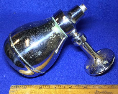 #ad vintage CHROME WALL MOUNT old can SERVICE STATION gas pump sign SOAP DISPENSER $24.95