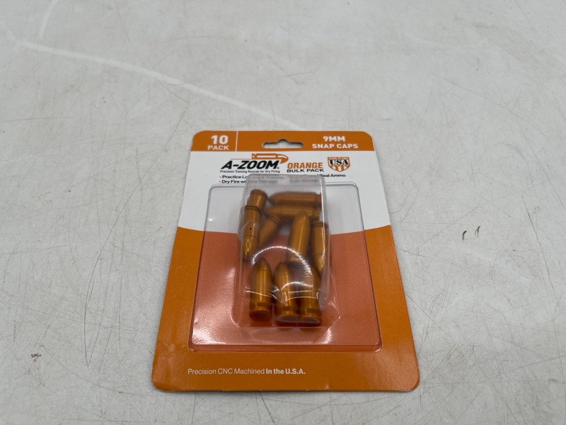 (10 PACK) A-Zoom® Snap-Caps Orange Value Pack 9 mm