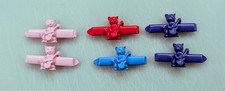 Cat Playing Fidle Goody's Hair Barrettes Lot of 6 Plastic Music Animal Clips