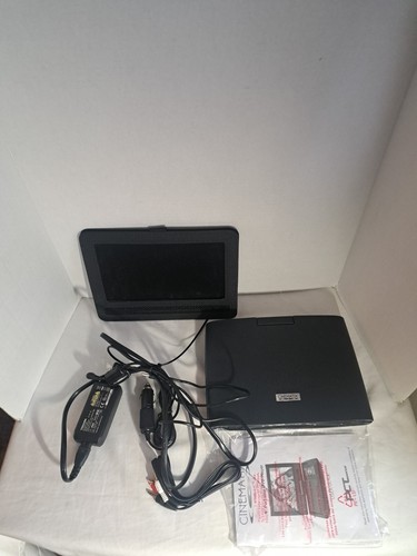 Lettore DVD portatile Cinematix Slimline 9" con accessori funziona benissimo! *Pls Leggi - Foto 7 di 12