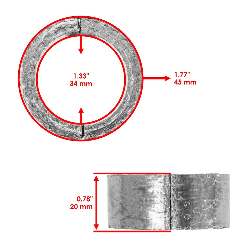 Exhaust Pipe Gasket for Yamaha V Star 1100 XVS1100 1999-2009 4Nk-14714-00-00 - Image 2 of 4