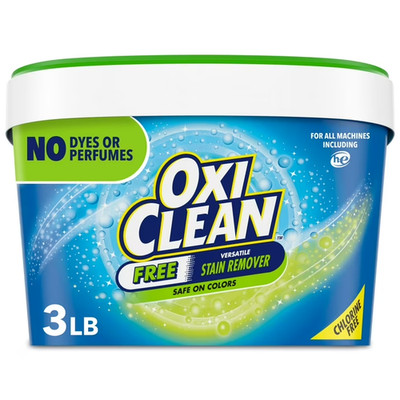 OxiClean Free Versatile Home and Laundry Stain Remover Powder,  3 lb