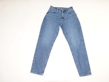American Eagle Women's Mom Jeans Size 00 Regular Blue High Rise Stretch Denim