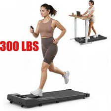 Walking Pad Under Desk Treadmill Quiet 300 LBS Capacity Portable with Remote