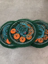 Crab Set Nets With Bait Clips SET OF 6