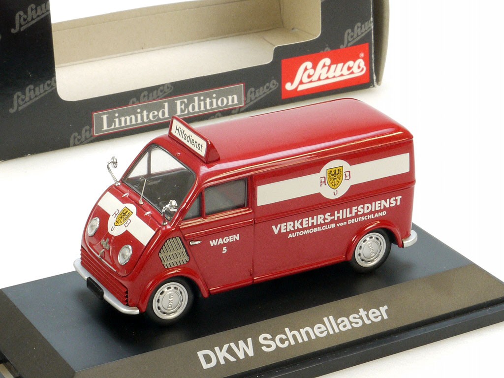 Schuco 02397 Dkw Schnellaster AvD Traffic Assistance 1/43 OVP 7010-13-9