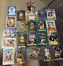 22 card lot Pittsburgh Steelers Terry Bradshaw T.J. Watt Hines Ward Etc