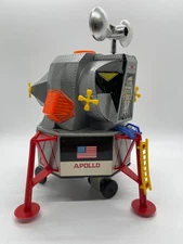 1960's Japan DSK Tin Battery Op Apollo Lunar Module w/BOX. Works Great Condition