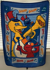 Vintage Sesame Street music band toddler blanket