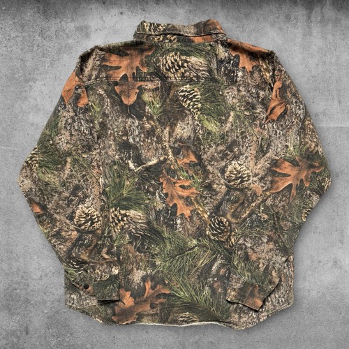 True Timber Camo Shirt Mens XL Camouflage Long Sleeve Button Up Pockets - Picture 2 of 3