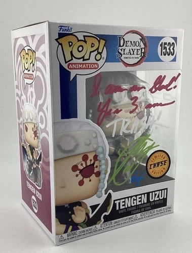 Funko Pop! Demon Slayer -Tengen Uzui CHASE - Signed By Ray Chase *JSA* #1533