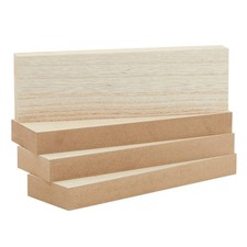 4 PCS Wood Blocks Boards Crafts MDF Board Carving Surface 3x10x1 Inch Thick