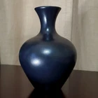 Haeger 90s Vintage Matte Black Vase Ceramic 7"