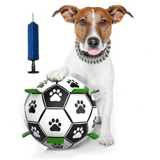 Pelota de Fútbol para Perros, Juguetes de Agua Interactivos para Entrenamiento