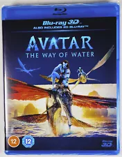 AVATAR: THE WAY OF WATER (2022) Brand New 3D (and 2D) BLU-RAY Movie Region-Free