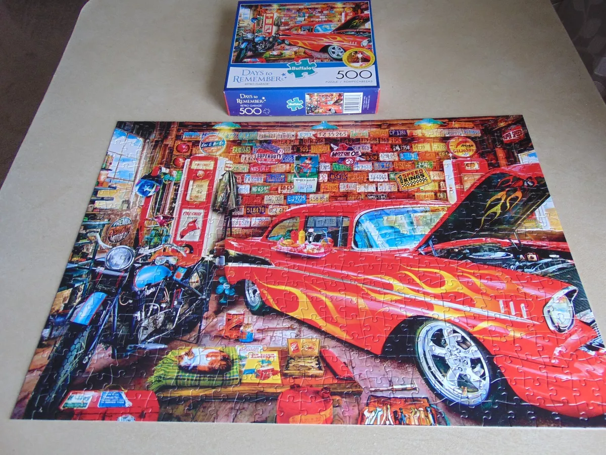 Puzzle Garagem vintage, 1 000 peças