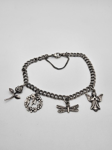 James Avery Sterlingsilber Charm Armband Libelle Engel Rose Weihnachten Charms