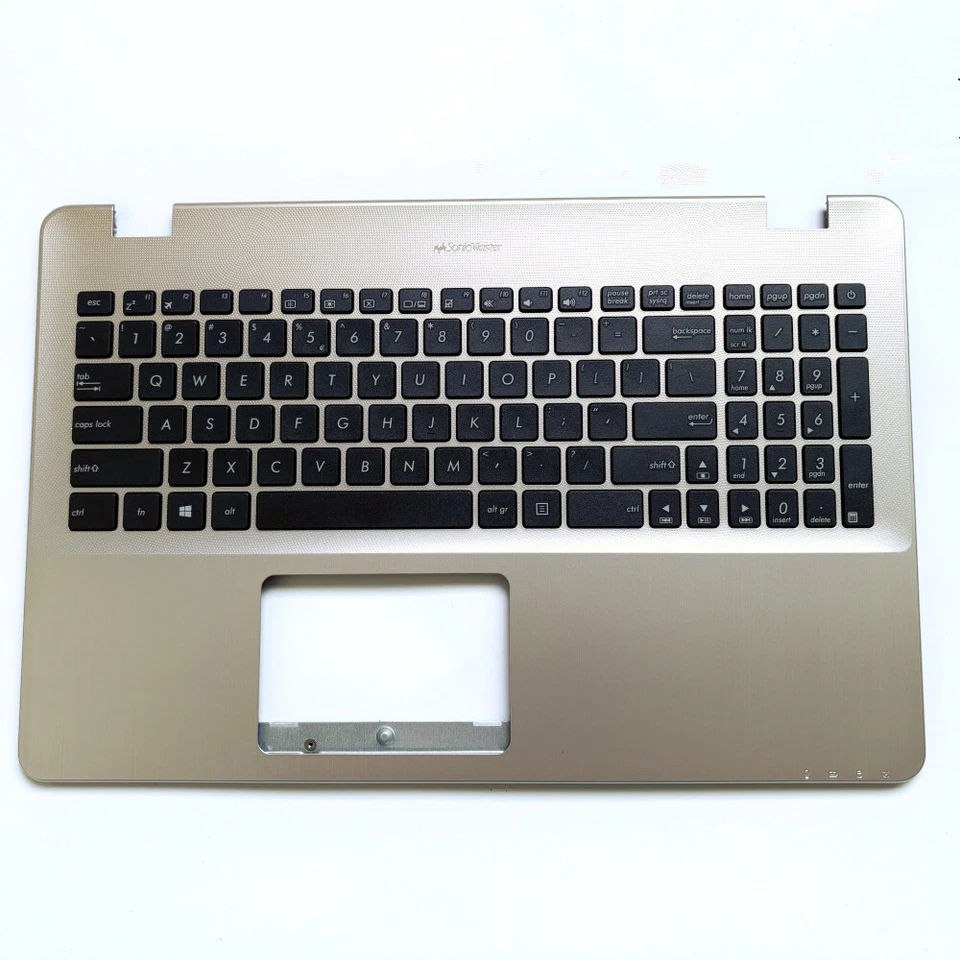 FOR ASUS X542 X542UA Gold Laptop C Shell Cover Upper Palmrest Keyboard - Image 2 of 4