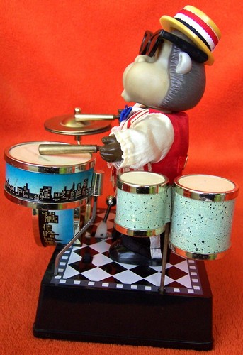 Lustiger Wecker, Rarität, Meister Anker "Drum Clock", 1980er, frühe Version, alt - Bild 6 von 12