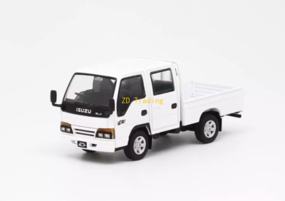 ZD Model1 1:64 White JDM Isuzu ELF Double Cabin Truck Model Metal