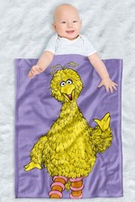 Sesame Street Fleece Baby Blanket, 30"x40", Big Bird Painted