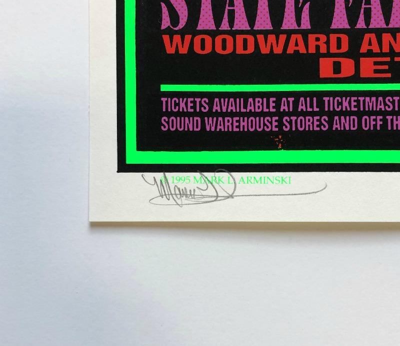 PANTERA パンテラ　1995年製　ヴィンテージタペストリー PANTERA TYPE O NEGATIVE ROCK CONCERT SILKSCREEN PRINT SIGNED MARK