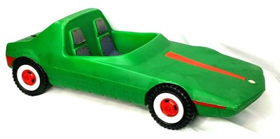 green barbie car