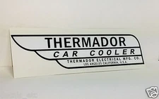WHITE Thermador Car Cooler Sticker, evaporative swamp cooler decal