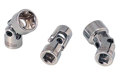 KS TOOLS 3/8'' CHROMEplus Sechskant-Stecknuss mit Gelenk, 16mm