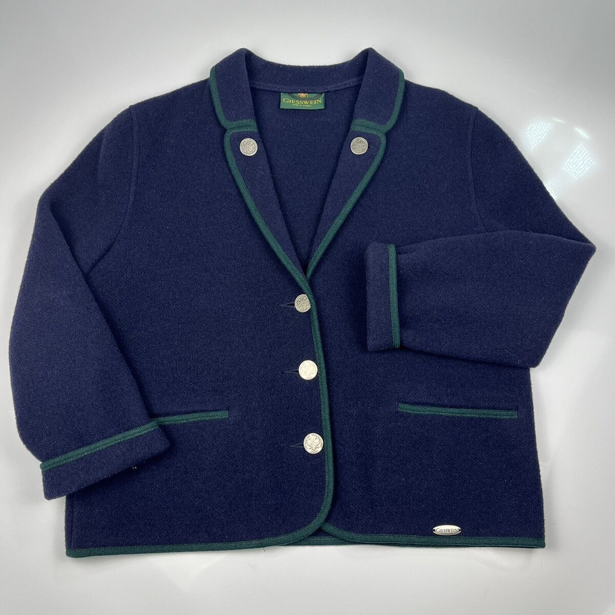 Vintage 70s Giesswein Walkwaren Tirol Austria Wool Jacket Blazer Women's 44 M/L Vintage 70s Giesswein Walkwaren Tirol Austria Wool Jacket Blazer Women's 44 M/L
